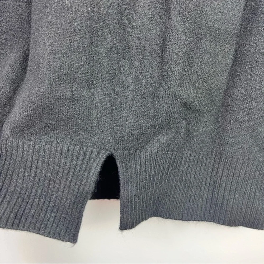 Halara Turtleneck womens size small Black Purple Color Block Knit Sweater